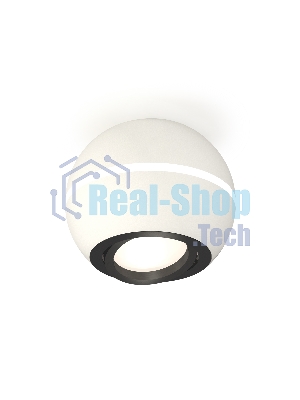Светильник Ambrella Light XS1101021 SWH/PBK белый песок/черный полированный MR16 GU5.3 LED 3W 4200K (C1101, N7002)