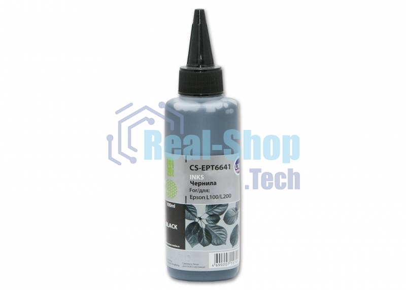 Чернила Cactus CS-EPT6641 черный 100 мл Epson L100/L200