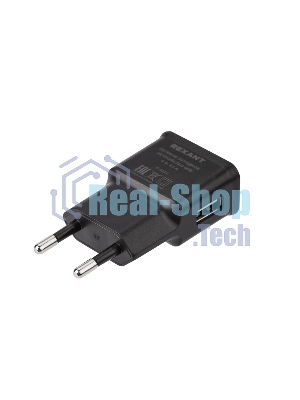 Сетевое зарядное устройство Rexant USB, 5V, 2.1 A, черный