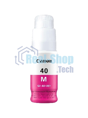 Контейнер с чернилами Canon GI-40 M пурпурный (7700 стр.) для СНПЧ Pixma G5040/G6040