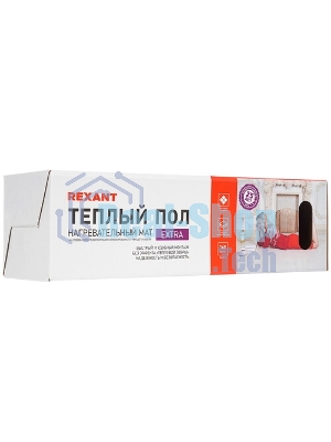 Теплый пол (нагревательный мат) Rexant Extra, площадь 3,5 м2 (0,5 х 7,0 метров), 560Вт, (двух жильный)