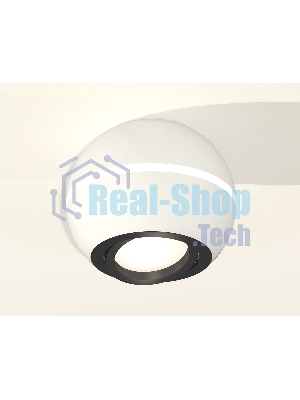 Светильник Ambrella Light XS1101021 SWH/PBK белый песок/черный полированный MR16 GU5.3 LED 3W 4200K (C1101, N7002)