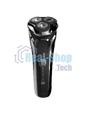 Электробритва Polaris PMR 0305R wet&dry PRO 5 blades элктрическая, черный/хром