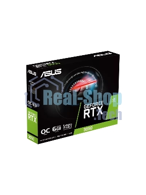 Видеокарта ASUS RTX 3050 6Gb RTX 3050-O6G-LP-BRK PCIE16 RTX 3050,DVI,HDMI,DP,6G,D6