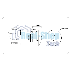 Светильник Ambrella light LH31035 BS/TI латунь/янтарь 6W 3000K 150*150*85