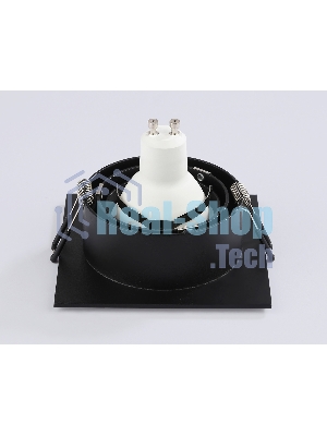 Встраиваемый поворотный точечный светильник Ambrella light TN102758 BK черный IP20 GU5.3 100*100*32