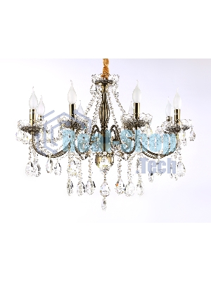 Светильник Ambrella light TR4950/8 SB/CL бронза/прозрачный E14/8 max 40W D620*585