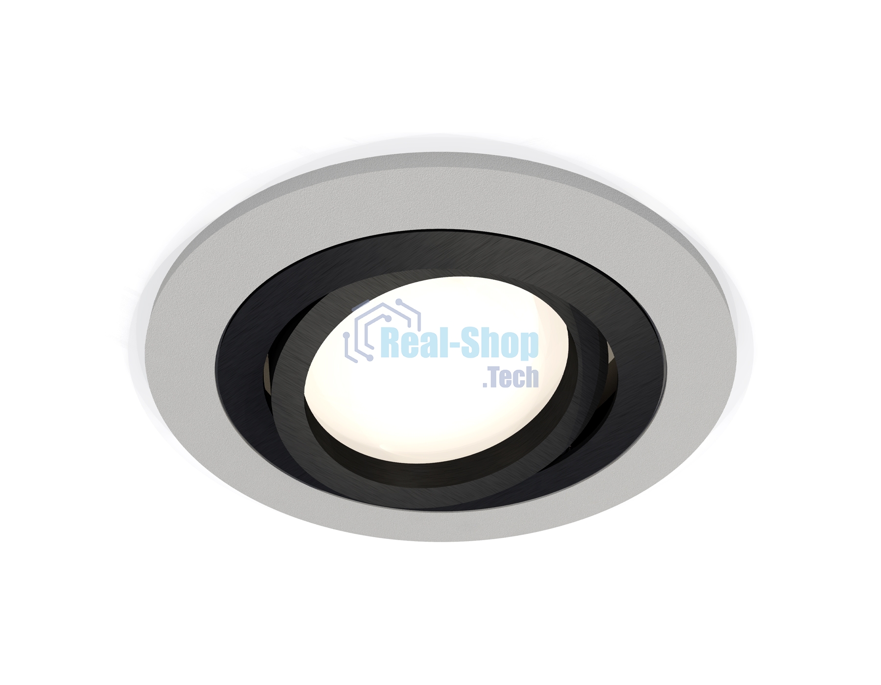 Комплект встраиваемого поворотного светильника Ambrella light XC7623081 SGR/PBK серый песок/черный полированный MR16 GU5.3 (C7623, N7002)