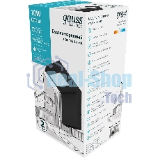 Светильник Gauss LED Electra садово-парковый, 10W, 600Lm, 4000K, 100x109x160мм, 170-240V/50Hz, IP54,1/16