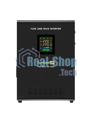 Комплект Источник бесперебойного питания EX295997RUS + батарея 40Aч EX282976RUS 1шт (инвертор, синус, для котла, настенный) ExeGate FineSine SX-1000.LCD.AVR.2SH <1000VA/600W, чистая синусоида, цветной LCD-дисплей, AVR, 2*Schuko, линейно-интерактивный, крепление настенное/универсальное, черный> + батарея ExeGate DT 1240 (12В, 40Ач) 1шт