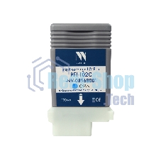 Картридж струйный NVPrint PFI-102С (NV-0896B001) Cyan для Canon ImagePROGRAF iPF500/510/600/610 (130 мл) совместимый