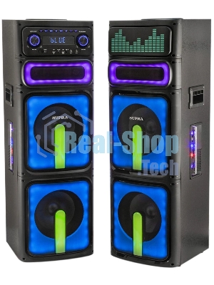 Минисистема Supra SMB-2050, 180Вт, FM USB BT SD, черный