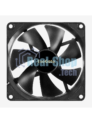 Вентилятор 12В DC ExeGate ExtraSilent ES14025B2P (140x140x25 мм, 2-Ball (двойной шарикоподшипник), 2pin, 1000RPM, 19dBA)