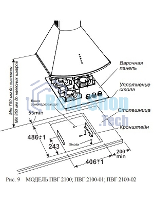 Газовая варочная панель Gefest ПВГ 2100-01 K12