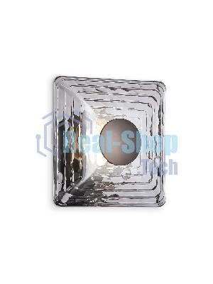Настенный светодиодный светильник Ambrella light LH31037 GR/SM серый/дымчатый 6W 3000K 150*150*85