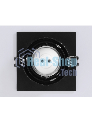 Встраиваемый поворотный точечный светильник Ambrella light TN102758 BK черный IP20 GU5.3 100*100*32
