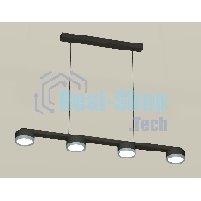 Светильник Ambrella light XB9152151/4 SBK/PPH черный песок/графит полированный GX53 (C9152, N8133)