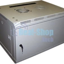 Шкаф настенный серии Pro, 3-секционный, 12U 600x600, стеклянная дверь