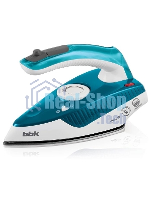 Утюг BBK ISE-1600 бирюзовый, 1000 Вт, 15 г/мин, 50 г/мин, 80 мл