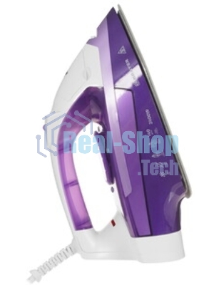 Утюг BRAYER BR4004 фиолетовый/белый, 2400 Вт, 25 г/мин, 140 г/мин, 280 мл