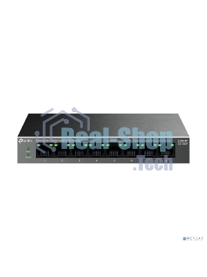 Коммутатор настольный TP-Link LS108GP с 8 гигабитными портами PoE+, 802.3af/at, бюджет PoE — 62 Вт, до 250 метров