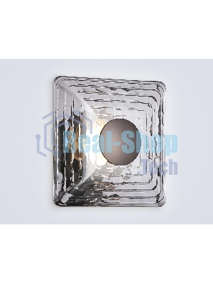 Настенный светодиодный светильник Ambrella light LH31037 GR/SM серый/дымчатый 6W 3000K 150*150*85