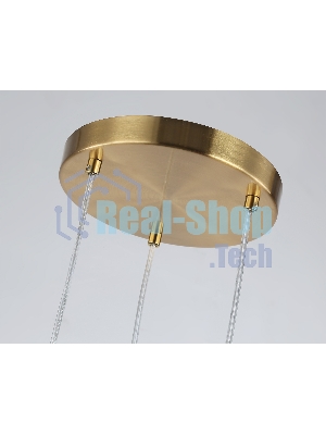 Подвесной светильник LH55112/3 BS/FR/TI латунь/белый матовый/янтарь E14*3 max 40W D220*1200