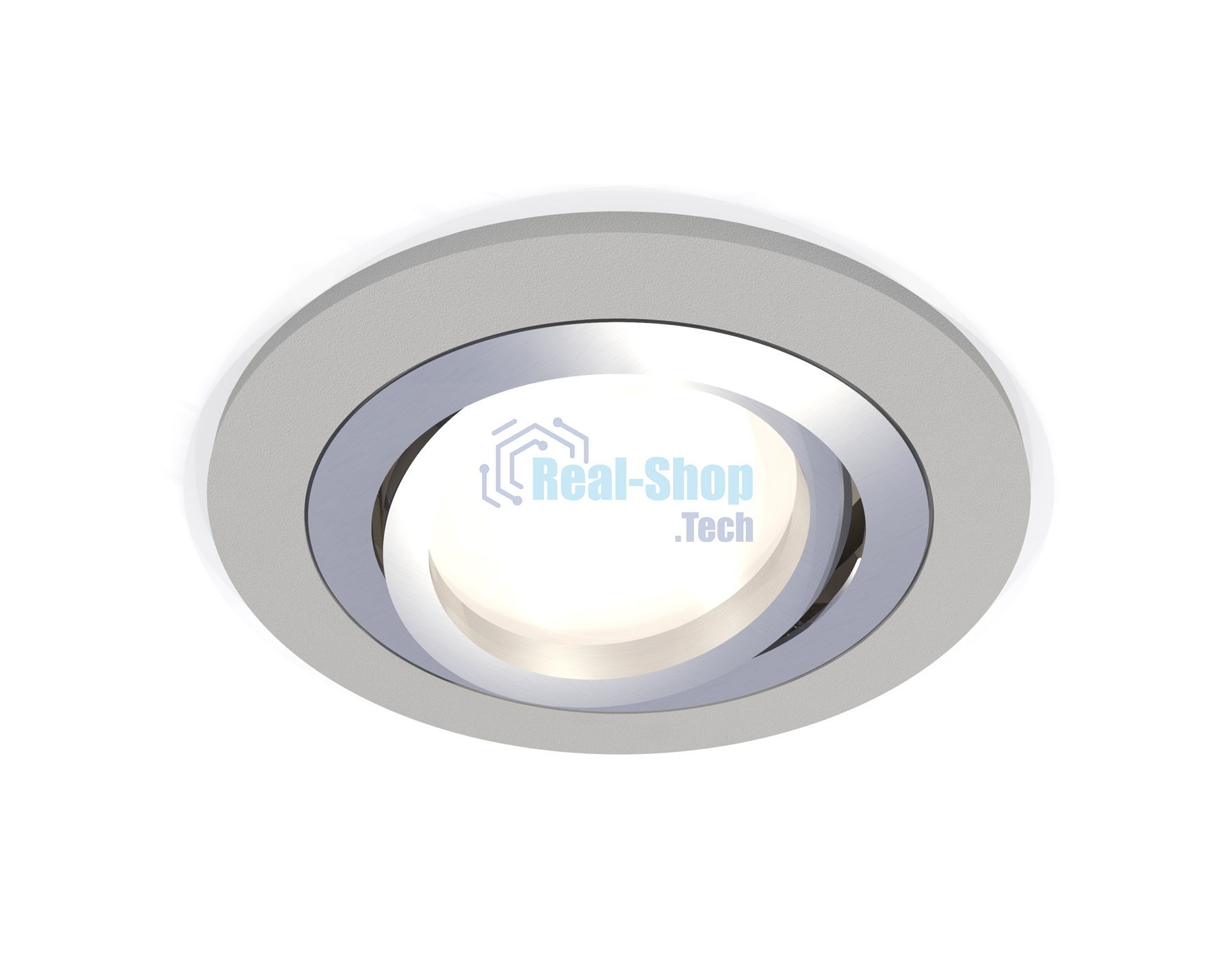 Комплект встраиваемого поворотного светильника Ambrella light XC7623082 SGR/PSL серый песок/серебро полированное MR16 GU5.3 (C7623, N7003)