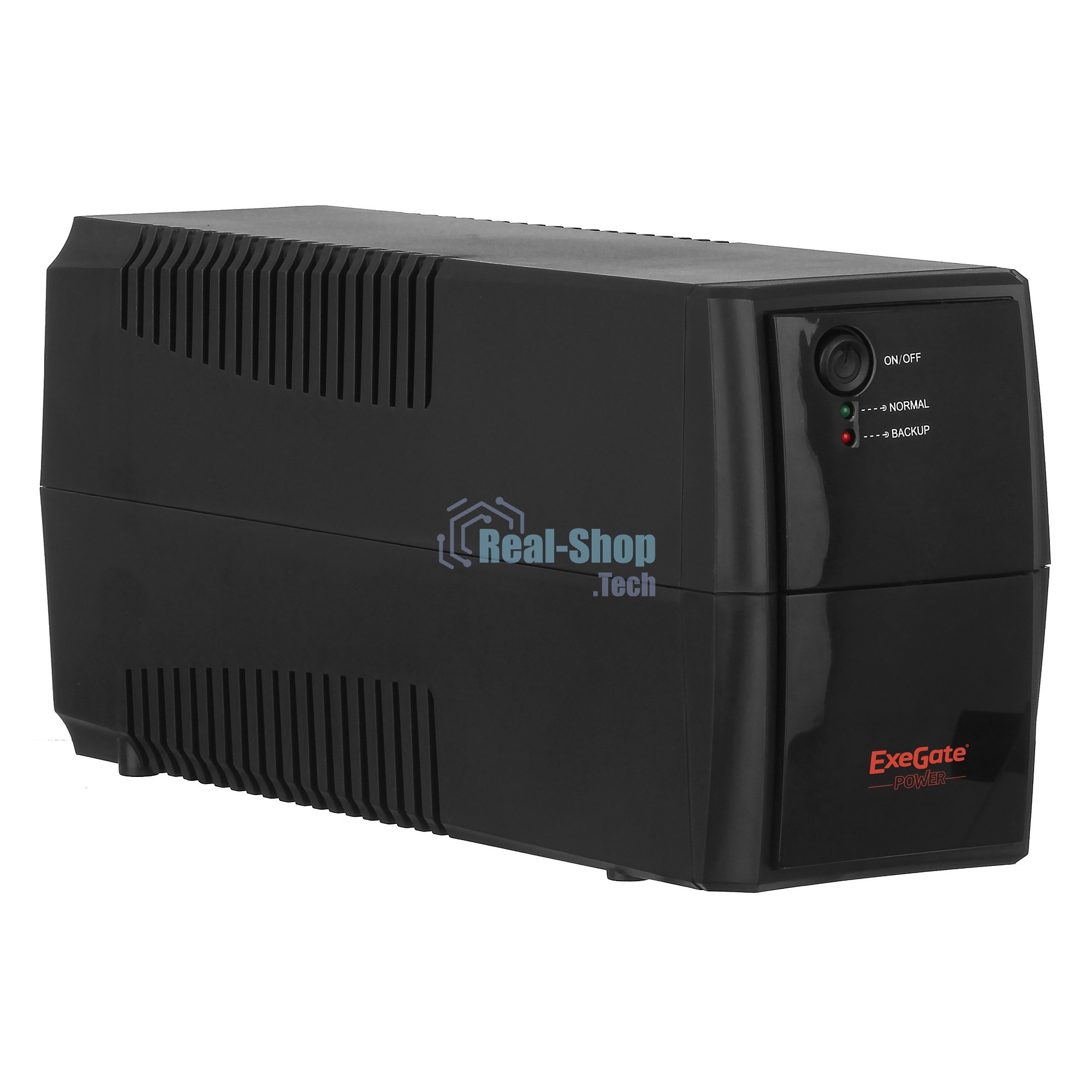 Источник бесперебойного питания ExeGate EP244541RUS Power Back BNB-400 400VA, черный, 2 евророзетки
