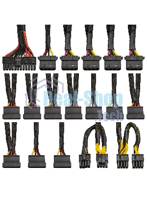 Блок питания серверный 1100W ExeGate ServerPRO-1100ADS (ATX, APFC, КПД 82% (80 PLUS), 2x8см fans, 24pin, 2x(4+