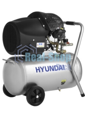 Компрессор поршневой Hyundai HYC 40250LMS масляный 400л/мин 50л 2200Вт серебристый/черный