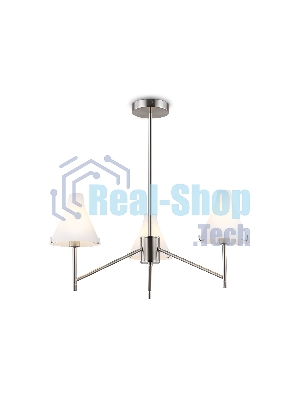 Люстра Ambrella light LH57121/3 SN/FR никель/белый матовый E14/3 max 40W D650*590