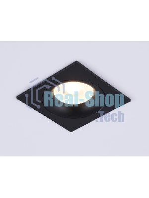 Светильник встраиваемый Ambrella light TN102729 BK черный GU5.3 92*92*23