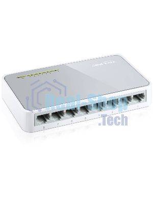 Коммутатор TP-Link SOHO TL-SF1008D Коммутатор 8-port 10/100M mini Desktop Switch, 8 10/100M RJ45 ports, Plastic case