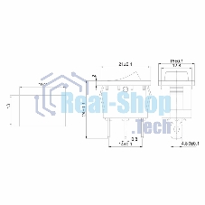 Выключатель клавишный Rexant 12V 15А (3с) ON-OFF красный с подсветкой Mini
