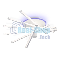 Потолочный светодиодный светильник Ambrella light FL6231 WH белый 88W 3000K-6400K+RGB 605*605*200 (ПДУ ИК)