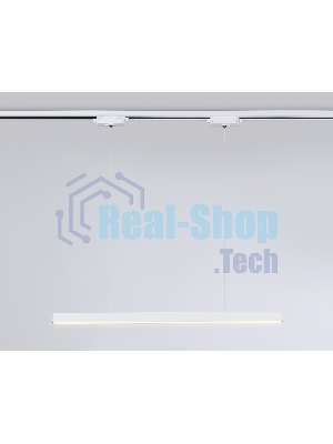 Трековый однофазный подвесной светодиодный светильник Ambrella light GL6782 WH белый LED 24W 3000K 600*22*1025