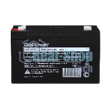 Аккумулятор свинцово-кислотный GoPower LA-6120 6V 12Ah (1/10)