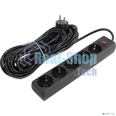 Сетевой фильтр ExeGate EX279181RUS SP-5-10B (5 розеток, 10 м, евровилка, черный)