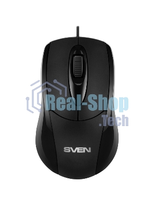 Мышь проводная SVEN RX-110 черный, 1000 dpi, USB, кнопки - 3