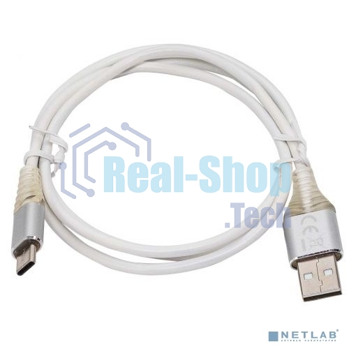Кабель Filum USB 2.0 Pro, 1 м., 2A, индикатор заряда, разъемы: USB A male- USB Type С male, пакет. (FL-CPro-U2-AM-CM-1M-L1)