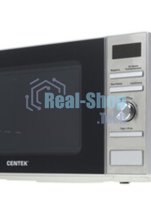 Микроволновая печь Centek CT-1586 серебристый, 20 л, 700 Вт, переключатели - кнопки, поворотный механизм