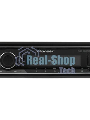 Автомагнитола Pioneer MVH-S520BT, 1 DIN, Bluetooth, USB Type-A, AUX, пульт ДУ, съёмная панель