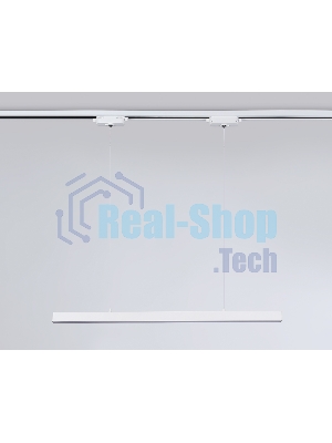 Трековый однофазный подвесной светодиодный светильник Ambrella light GL6782 WH белый LED 24W 3000K 600*22*1025