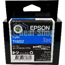 Картридж струйный голубой Epson T46S2 для SC-P700