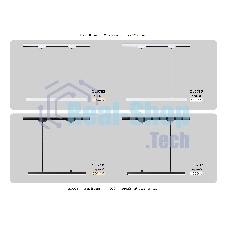 Трековый однофазный подвесной светодиодный светильник Ambrella light GL6782 WH белый LED 24W 3000K 600*22*1025