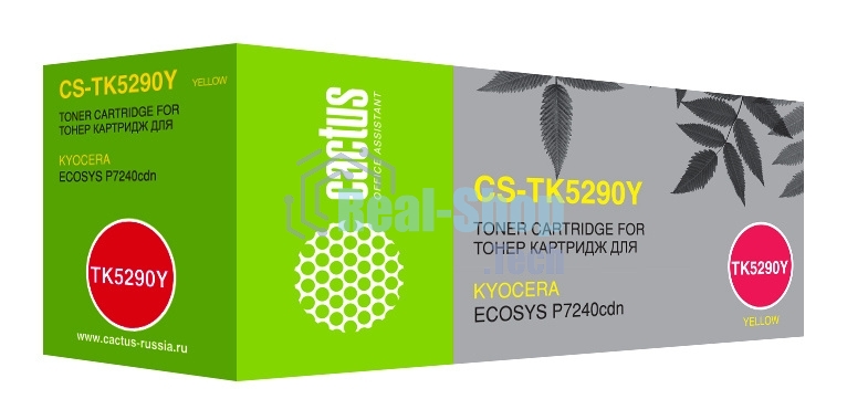 Картридж лазерный Cactus CS-TK5290Y желтый (13000 стр.) для Kyocera ECOSYS P7240cdn