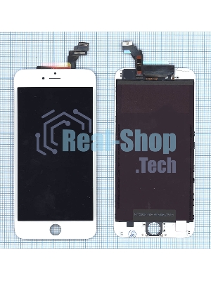 Дисплей для Apple iPhone 6 Plus в сборе с тачскрином (Foxconn) белый