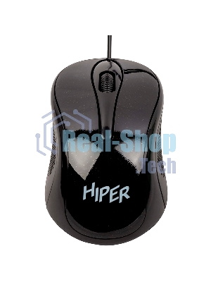 Мышь проводная HIPER HOM-031 черный, 1000 dpi, USB, кнопки - 3