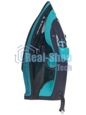 Утюг BRAYER BR4019 голубой/черный, 2400 Вт, 25 г/мин, 140 г/мин, 320 мл